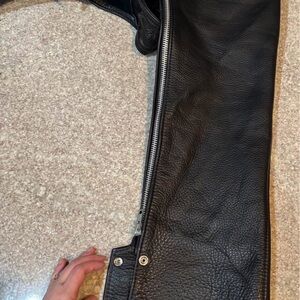 Black Leather Chaps